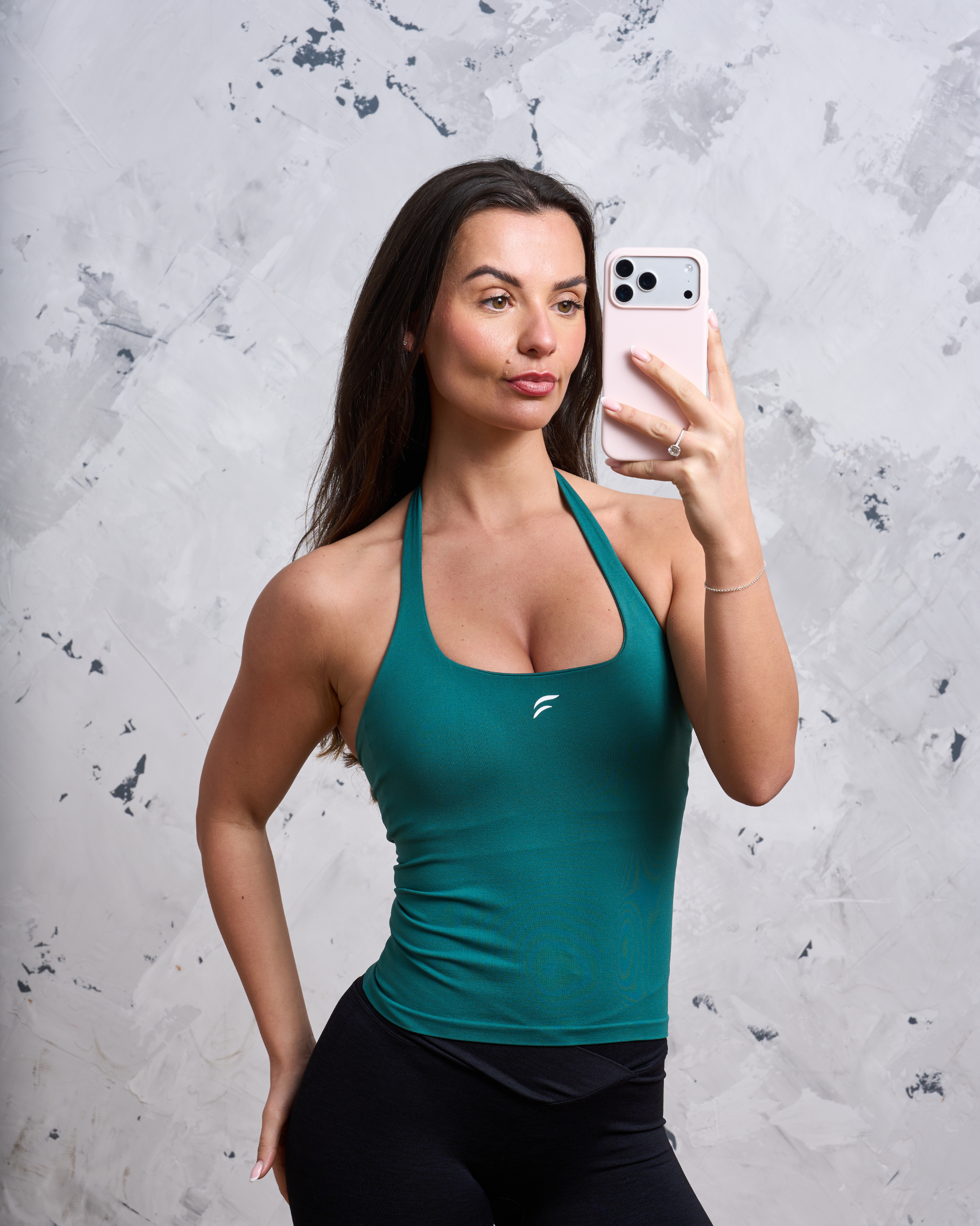 SKNCORE™ Halter Neck Vest with Built in Bra