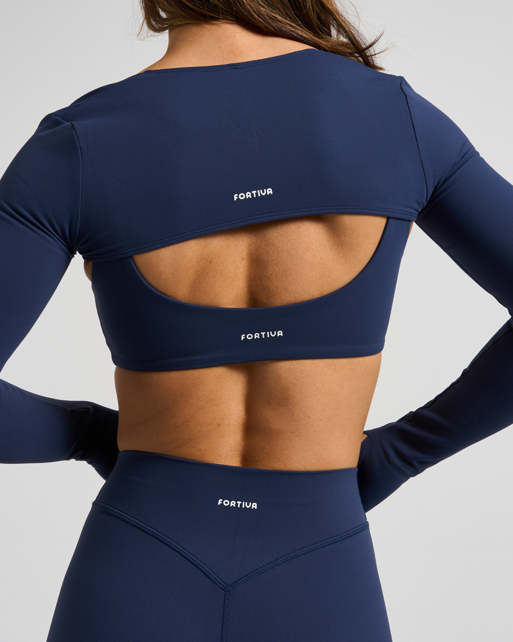 SKNCLOUD™ Long Sleeve Shrug with White Logo